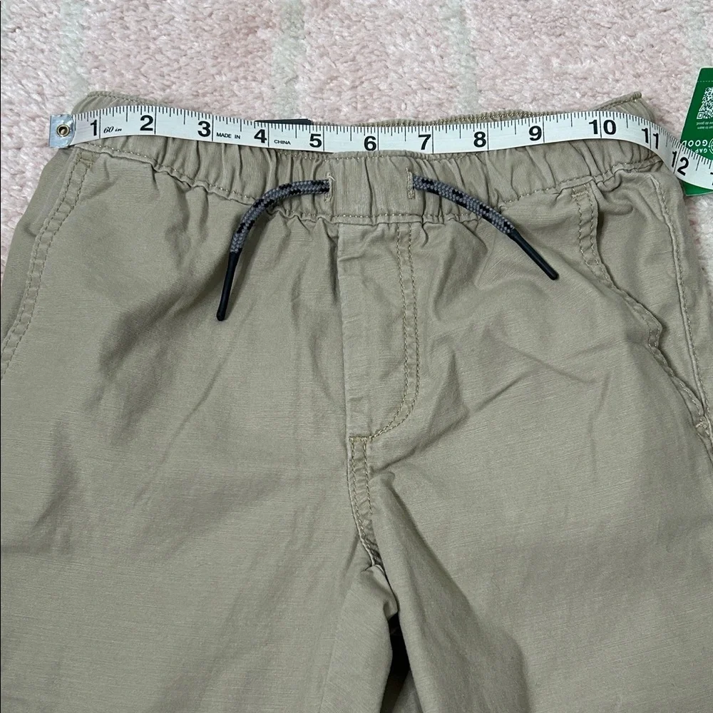 NWT GAP Kids Khaki Elastic Waist Jogger Pants Size Small 6/7 Preppy Neutral